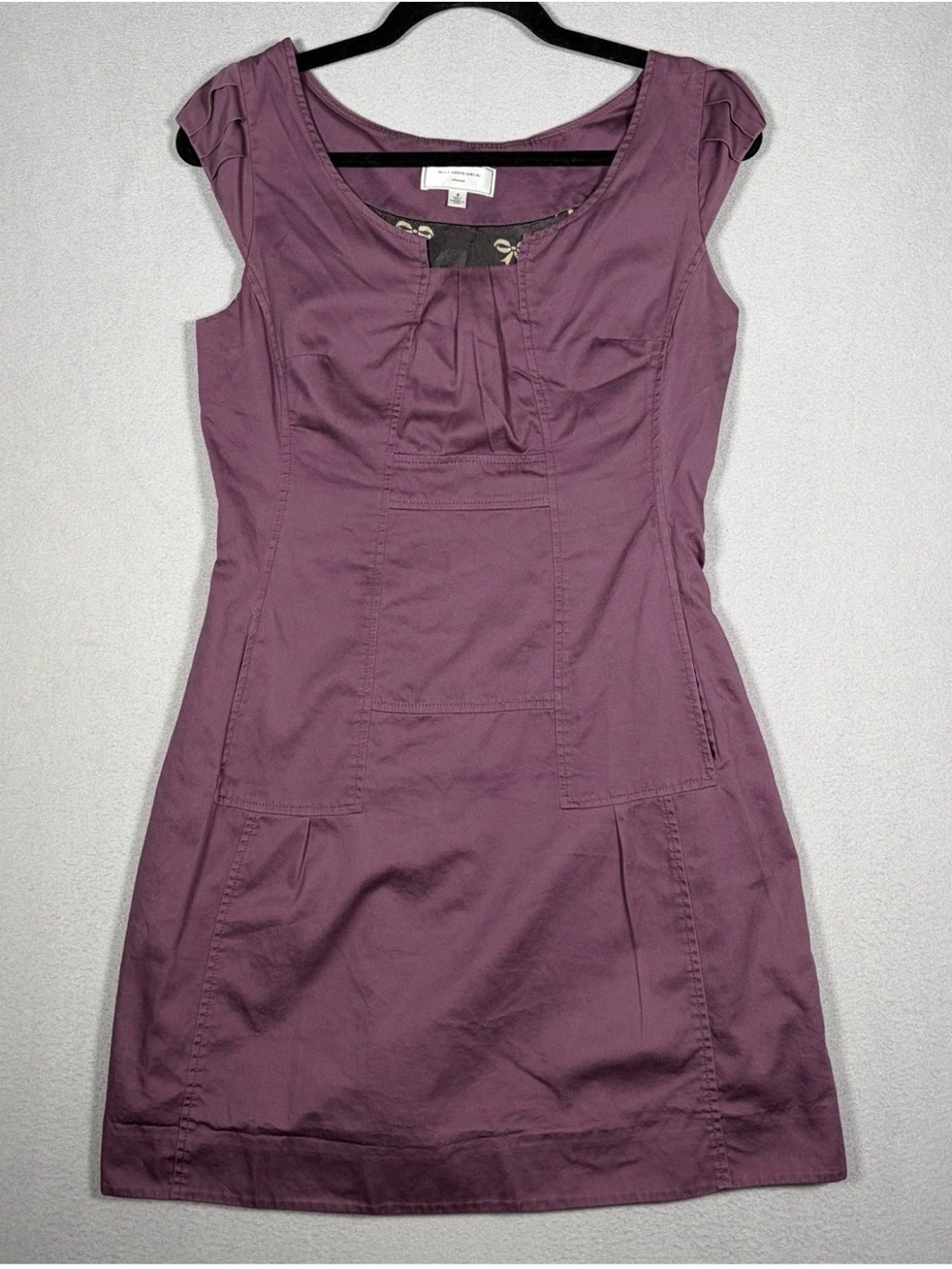 Anthropologie Moulinette Soeurs Cap Sleeve Mini Dress Women’s 4 Plum Purple